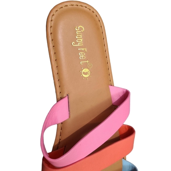 SUNNY FEET 3 strap sandals 7 - Picture 3 of 5